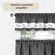 thumbnail image 4 of Juego de cortinas para ventana ACHIM Tier and Valance Live Love Laugh, 4 of 6