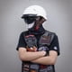 thumbnail image 3 of Medio casco VCOROS F07A blanco brillante aprobado por el DOT para adultos, 3 of 9
