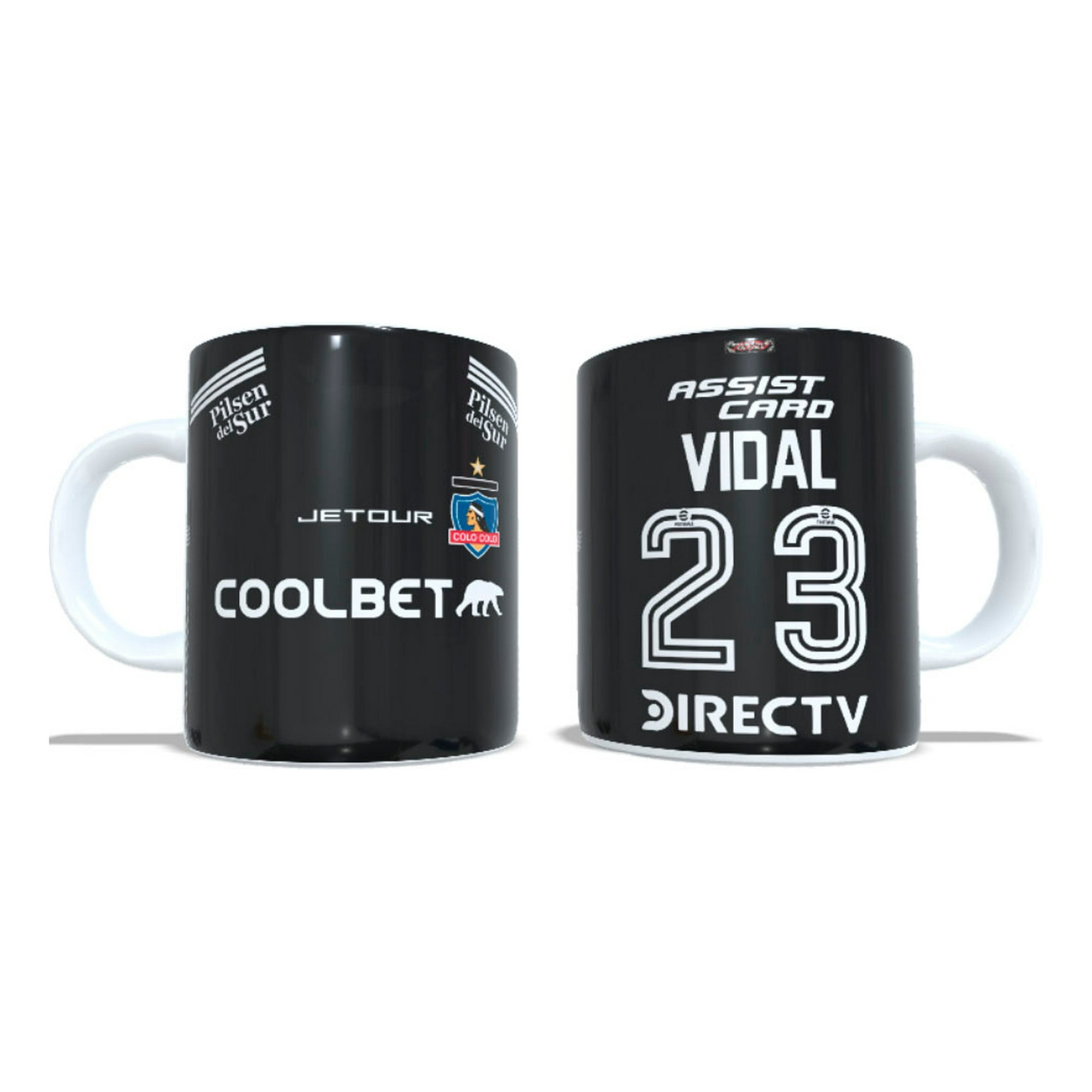 Arumistorechile - Tazon Taza Colocolo 2024 Negra Arturo Vidal