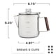 thumbnail image 4 of Cafetera Bozeman 6 Tazas De Acero Inoxidable, 4 of 7
