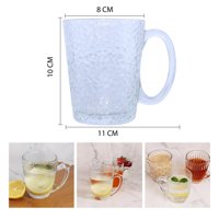 Xianzhu - Set 6 Tazas De Vidrio Con Relieve 6Pcs