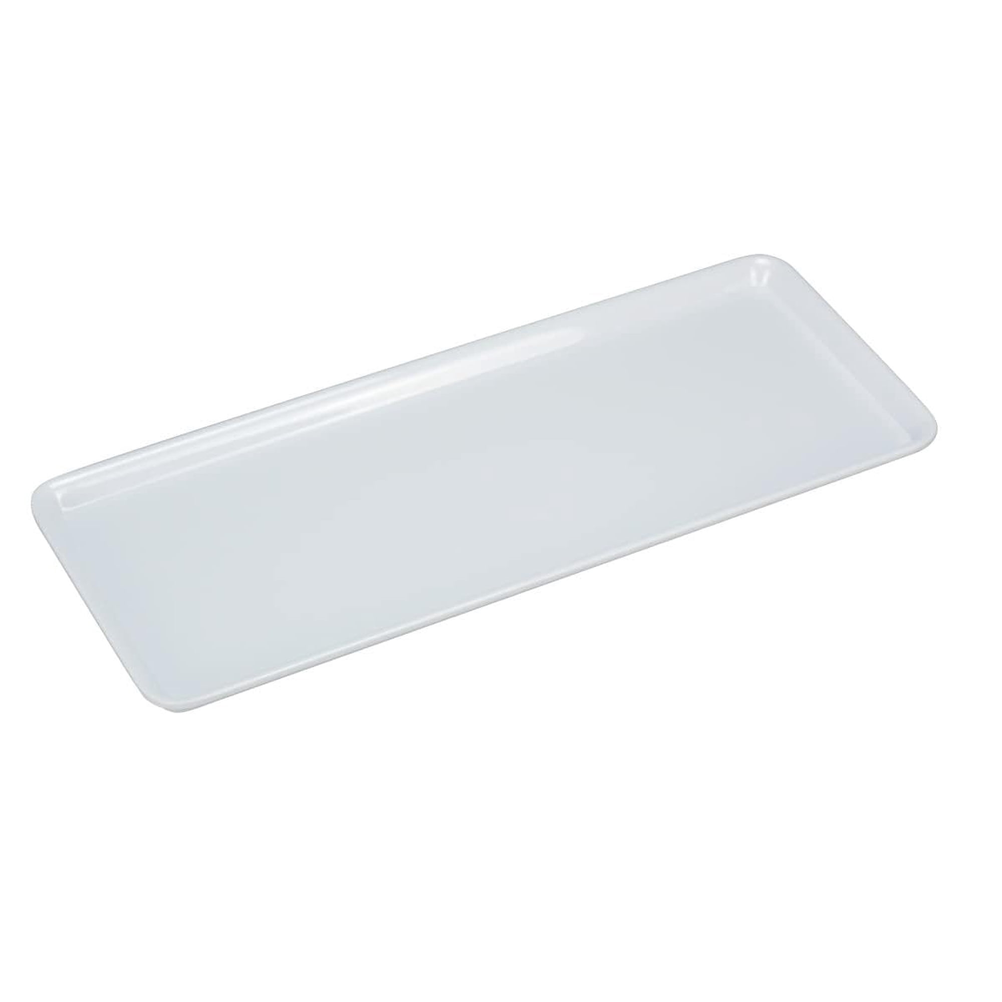 Generic - Plato Yanco Rome Rectangular De Melamina Blanca, 39,37 Cm, Paquete De 24