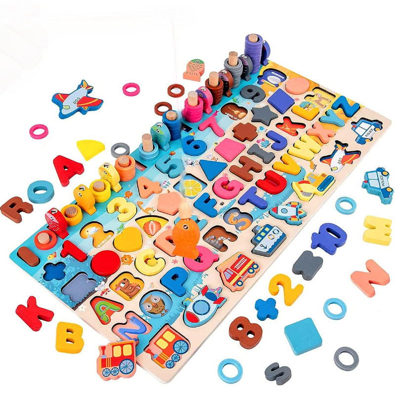 Genérico - Juego Rompecabezas Madera Niños Puzles Diversión Gen