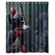 thumbnail image 1 of Cortina de ducha moderna de Anime Hulk Deadpool con ganchos, tamaño 66 x 72 pulgadas, 1 of 3
