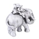 thumbnail image 1 of Estatuilla De Estatua De Madre E Hijo De Elefante, 17x11x15,5 Cm, Pieza Decorativa Para El Hogar, Plateada, 1 of 5