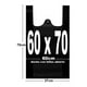 thumbnail image 1 of Bolsa de basura tipo camiseta negra 70x60 cm 100 unidades, 1 of 2