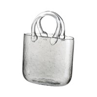 Magideal - Jarrón De Cristal Nórdico Maceta Centro De Mesa Arreglo Floral Terrario Florero Hidropónico Forma De Bolso Para Entrada De Oficina Mantel Decoración Claro