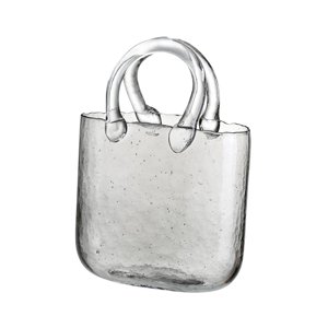 Magideal - Jarrón De Cristal Nórdico Maceta Centro De Mesa Arreglo Floral Terrario Florero Hidropónico Forma De Bolso Para Entrada De Oficina Mantel Decoración Claro