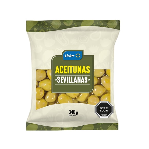 Aceitunas Sevillanas, Drenado 200 g - Neto 340 g