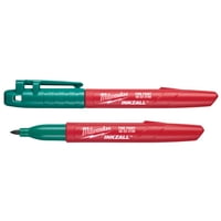 Marcador Milwaukee Inkzall Jobsite Fine Point Green