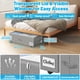 thumbnail image 3 of Armario Kukikan para colocar debajo de la cama, 60 litros, con ruedas, 2 unidades, color gris, 3 of 9