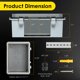thumbnail image 3 of Caja de empalmes Joisyoya IP67 41 × 31 × 17 cm con carril DIN, 3 of 6