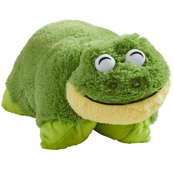 Almohada de peluche, apta para mascotas, rana, 18 pulgadas/45 cm, juguete de peluche