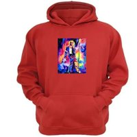 Genérico - Polerón Canguro Michael Jackson Rojo Talla M Unisex