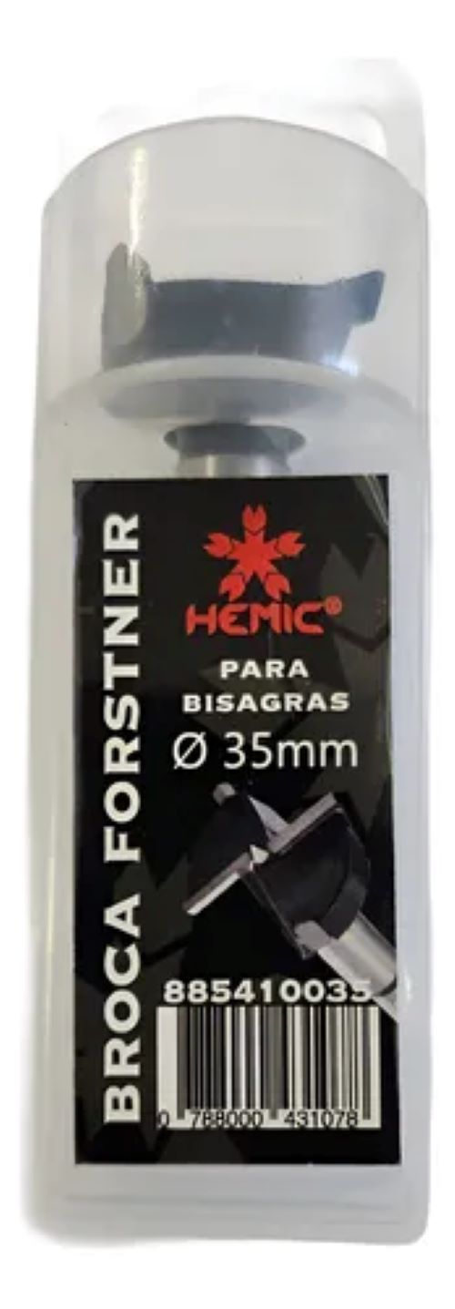 Metalfer - Broca Forstner 35Mm Para Madera Bisagra Puerta Mueble Cocina