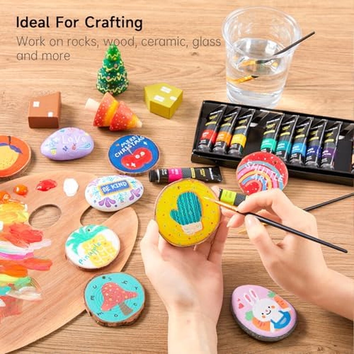 Set Pintura Acralica Shuttle Art 15 Colores 12ml Artista