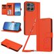 thumbnail image 1 of Funda Cartera Trébol para Motorola Moto G57 con Ranuras Tarjetas y Carga Inalámbrica Naranja, 1 of 6