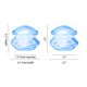 thumbnail image 2 of Copas de ventosa ICUPPING 2 grandes, azul, de silicona para cuerpo, 2 of 5