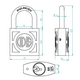 thumbnail image 2 of Candado Odis 325 25mm, 2 of 4