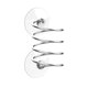 thumbnail image 1 of Soporte para cepillos WSOQYEO con dispensador de jabón, color plata, 50 g, 1 of 9