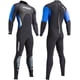 thumbnail image 1 of Traje de neopreno Cressi Morea 3 mm para hombre, de una pieza, negro y azul, talla L, 1 of 5