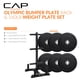 thumbnail image 2 of Set de discos de peso CAP Barbell de 160 lb con rack de almacenamiento, 2 of 8