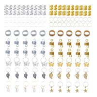 Magideal - 140 Piezas De Abalorios Para Trenzas De Cabello, Accesorios Para , Múltiples S, Retro, Anillos Clásicos Para Trenzas De Cabello,