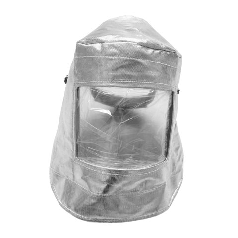 Magideal - Capucha De Protección De Cara De Casco Resistente Al Fuego, Protección Montada En La Cabeza Cubierta De Calor De Aluminio, Cubierta Protectora De Sold