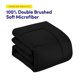 thumbnail image 4 of Juego de ropa de cama Sweet Home Collection Dorm Room Twin XL negro, 4 of 6