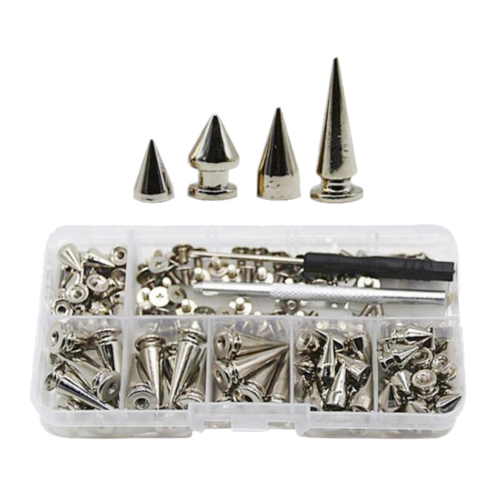 Bothyi - 80 Piezas De Aleación De Zinc, Puntas Cónicas, Remaches Punk, Tornillo Para Bolso, Chaqueta Artesanal