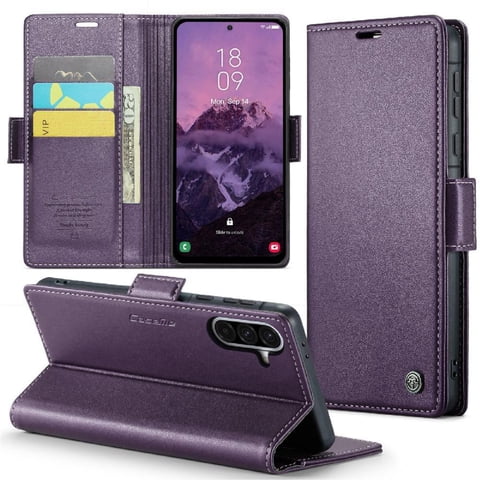Caseme Tipo Cartera Samsung Galaxy A56 5G Con Cierre Magnético, Rfid, Tarjetero, Soporte, Carga Inalámbrica