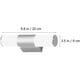 thumbnail image 5 of Lámpara de tocador LED de acero inoxidable, luz de pared para baño, espejo frontal, lámpara para baño, sala de estar y hogar., 5 of 5