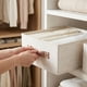 thumbnail image 2 of Cubo de Almacenamiento, Contenedor de Tela con Asas para Estantes y Armario, Cesta de Almacenamiento Plegable para Organizar Ropa y Libros Beige 12.2*12.2*5.9in, 2 of 6