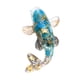 thumbnail image 3 of Colección De Figuras De Peces Koi, Miniestatua única De Pez Para Escritorio, Hogar Y Oficina, Azul Y Gris., 3 of 5