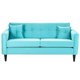 thumbnail image 1 of Sofa New Retro 3 Cuerpos Felpa 00 Turquesa, 1 of 5
