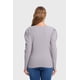 thumbnail image 3 of Polera Mujer Rib Pata Botón Gris, 3 of 5