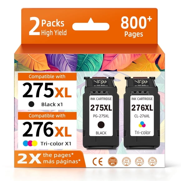 Cartuchos de tinta ReliInk 275XL/276XL compatibles con impresoras Canon