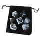 thumbnail image 1 of Paquete De 7 Dados Poliédricos Con Juguetes De Barra De Bolsa Para Enseñanza De Matemáticas Negro, 1 of 3