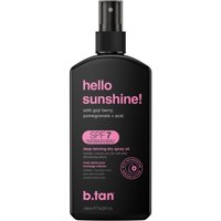 Aceite Bronceador En Aerosol Seco B.Tan Hello Sunshine Spf 7 240 Ml