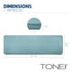 thumbnail image 4 of Esterilla de ejercicio Tone Fitness Premium extra gruesa de 2,54 cm, color verde azulado, 4 of 8