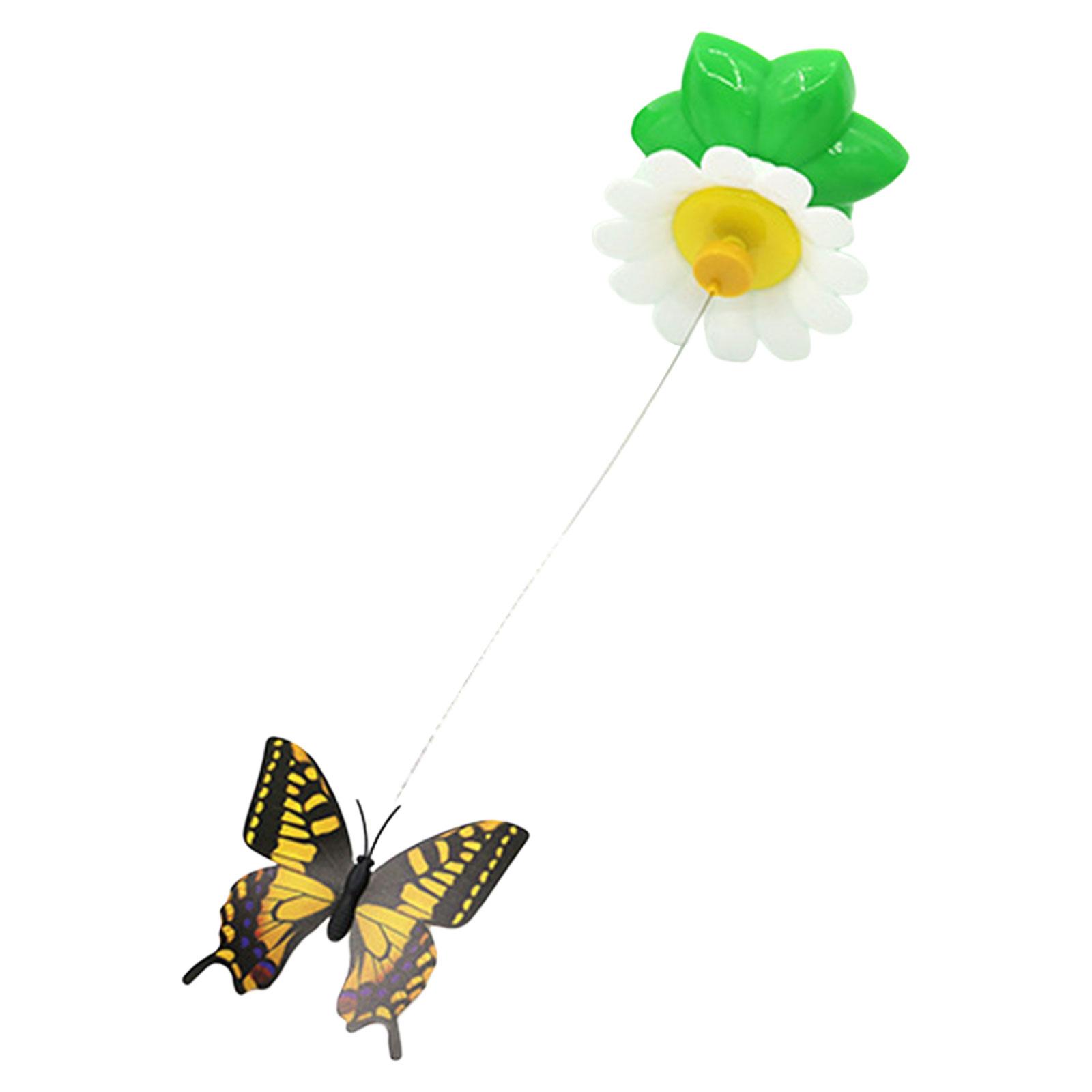Ioensy - Gato De Mariposa Giratorio Automático Eléctrico Jugando Gatito De Juguete Para Gatos De Interior