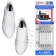 thumbnail image 1 of Cordones elásticos U-Lace Slims sin nudos blancos - Pack de 14, 1 of 8