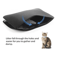 Genérico - Alfombra Atrapa Arena Para Areneros Gatos Mascotas Xl Negro