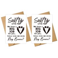 Juego De Tarjetas Groombridegifts Para Portadora De Anillos, Propuesta Con Sobres