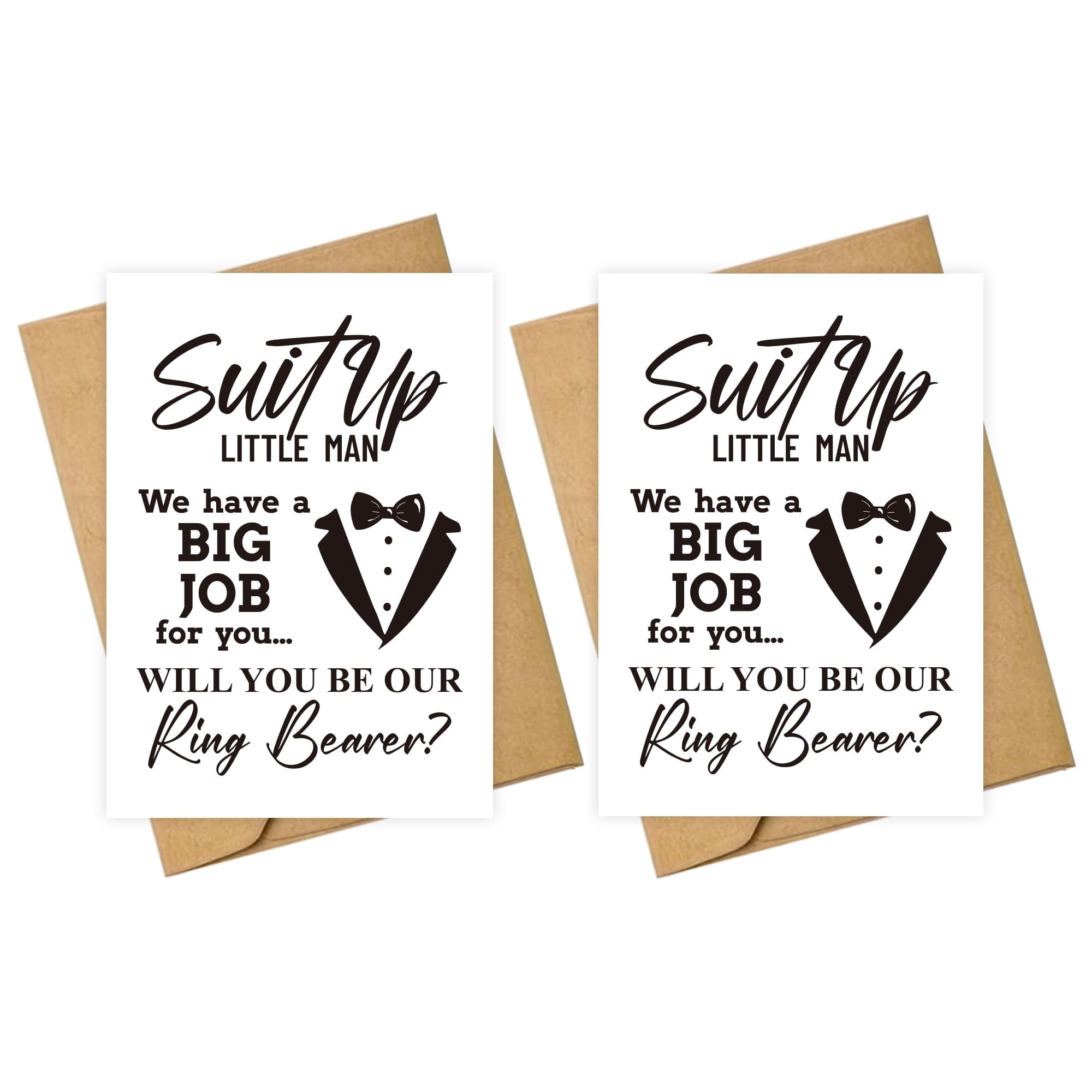 Juego De Tarjetas Groombridegifts Para Portadora De Anillos, Propuesta Con Sobres