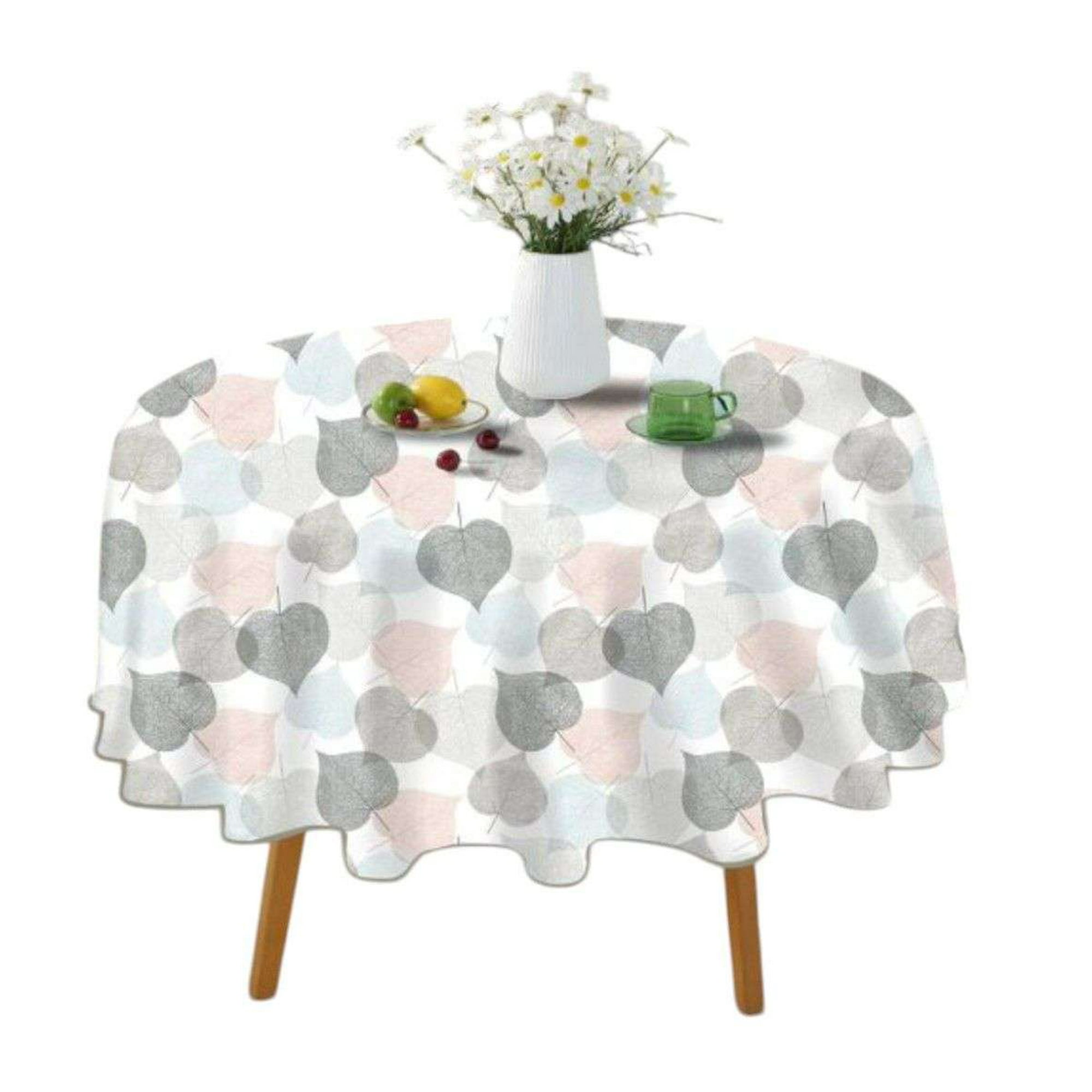 Oem - Mantel De Hule Plastico Mesa Redondo Diseños 140cm Rosa