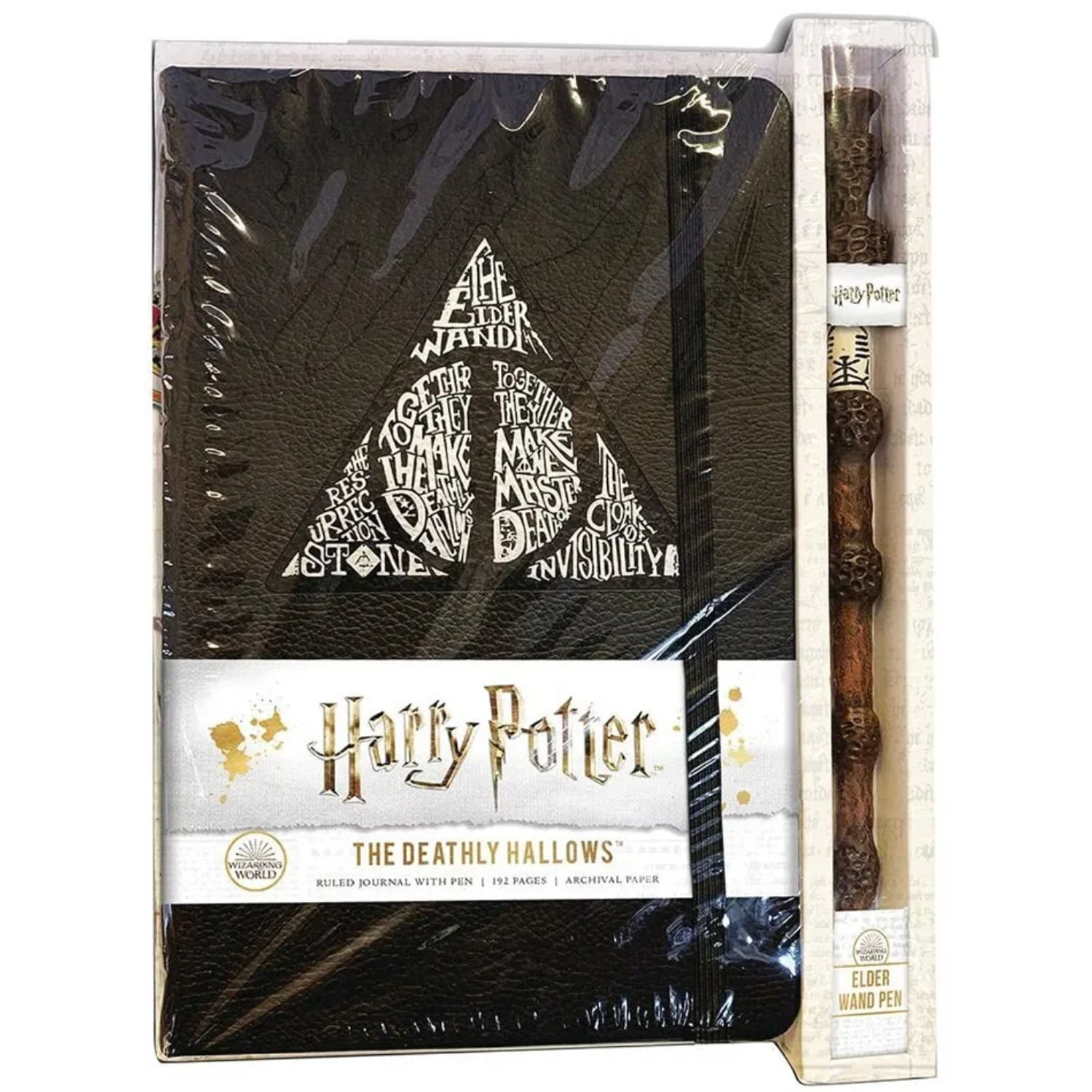 Insight - Harry Potter Set Bolígrafo Varita Y Libreta Tapa Dura Deathly Hallows