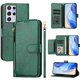 thumbnail image 3 of Funda Billetera Cremallera para Samsung Galaxy S21 Ultra 5G con Porta Tarjetas, Soporte y Correa Verde, 3 of 5