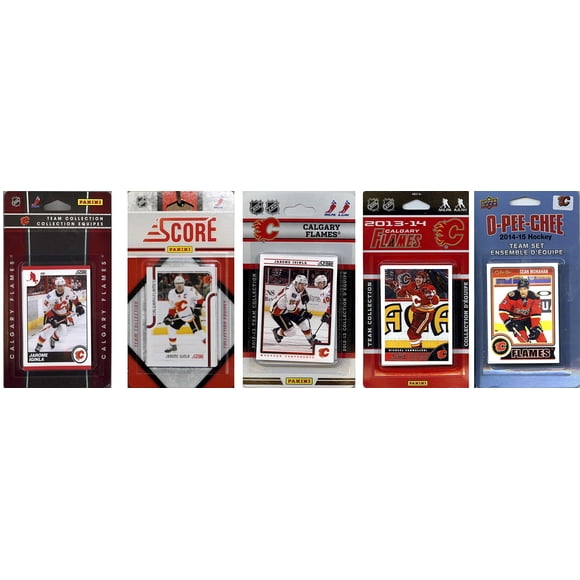 Calgary Collectables Equipo Flames Hielo Hockey Nhl Sets Tar Booster Pack