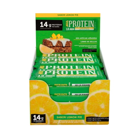 Wild Foods - Wild Protein Lemon Pie 14Gr 16 Unidades